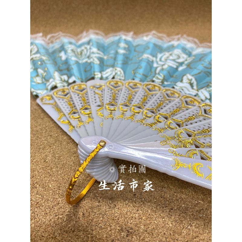 現貨 23cm 白玫瑰扇 摺疊扇 竹扇子 淑女扇 蕾絲扇 玫瑰扇 花扇子 民俗風 日式扇 摺扇 手扇 扇子 夏日扇-細節圖8