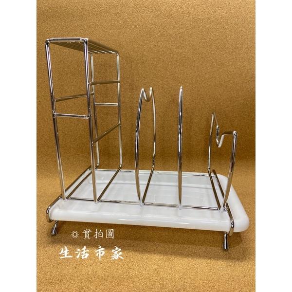 現貨 639 時尚組合刀架 帶接水盤 廚房置物架 收納架 刀架組 盤架 鍋蓋架 廚房收納組 餐具收納 刀架 砧板架-細節圖7