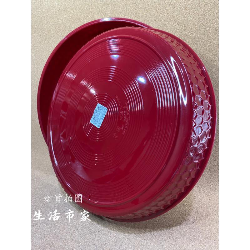 現貨 台灣製造 蘭花茶盤 33cm 小托盤 茶盤 圓盤 水果盤 圓盤 供盤 敬果盤 拜拜盤 茶盤 紅盤-細節圖2