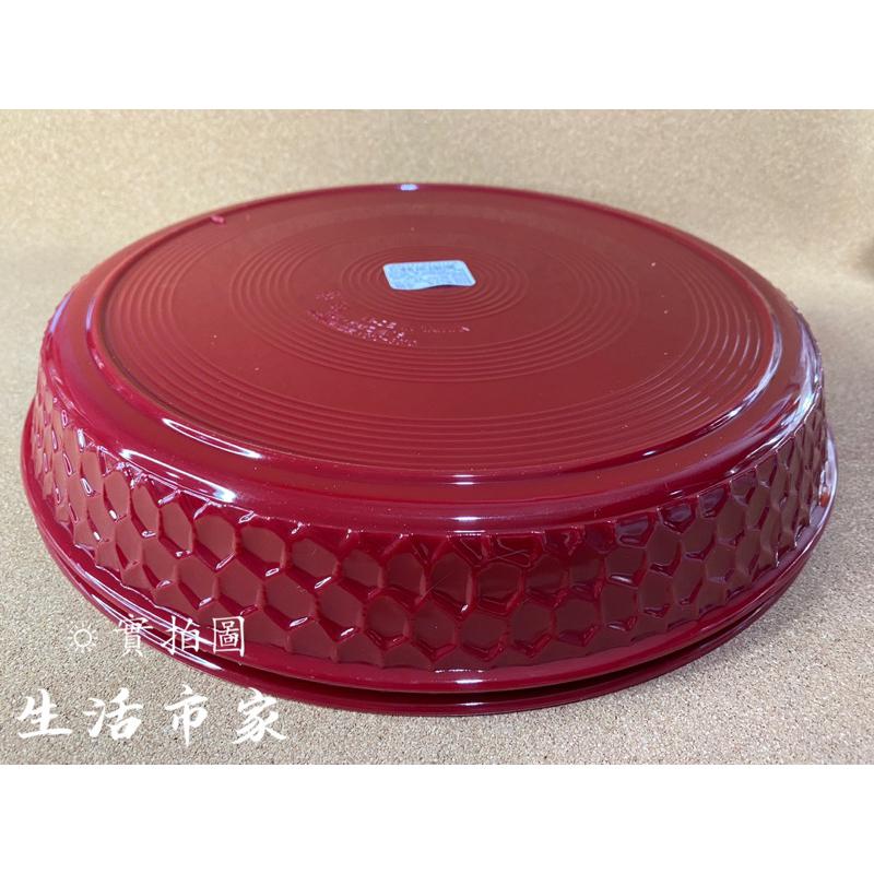 現貨 台灣製造 蘭花茶盤 33cm 小托盤 茶盤 圓盤 水果盤 圓盤 供盤 敬果盤 拜拜盤 茶盤 紅盤-細節圖4