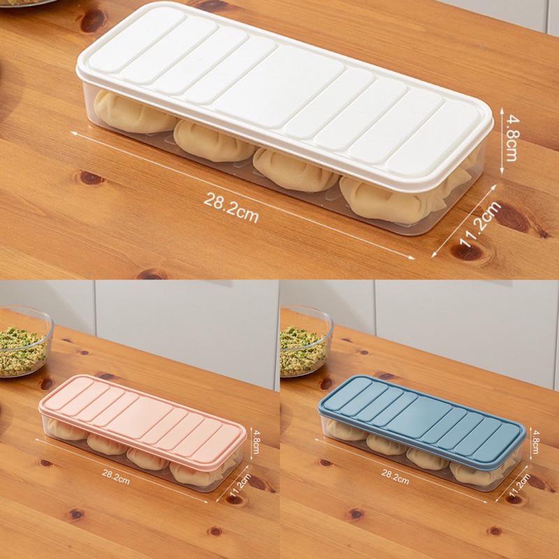 現貨 冰箱整理盒 小 / 大 冰箱收納盒 水餃盒 鮮食收納盒 食材盒 鮮魚收納盒 冰箱整理盒 保鮮盒 料理盒 置物盒-細節圖2
