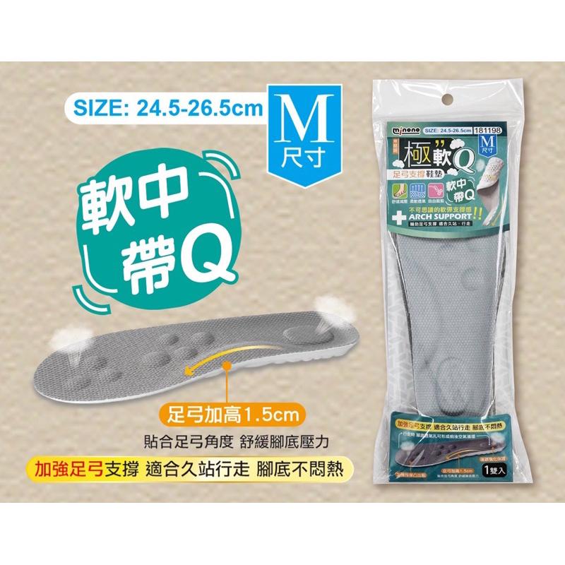 現貨 M / L 極軟Q足弓支撐鞋墊 柔軟鞋墊 透氣鞋墊 減壓鞋墊 足弓支撐鞋墊 成人鞋墊 足弓墊 鞋墊 軟墊 米諾諾-細節圖9