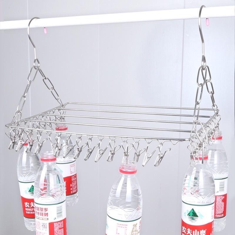 現貨 36夾 不鏽鋼陽台晾曬架 毛巾晾曬架 不鏽鋼曬衣架 衣物架 晾衣架 曬衣架 陽台曬架 曬襪架 晾曬架-細節圖4