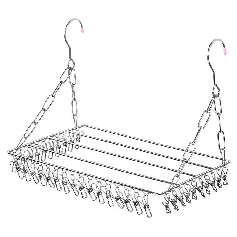 現貨 36夾 不鏽鋼陽台晾曬架 毛巾晾曬架 不鏽鋼曬衣架 衣物架 晾衣架 曬衣架 陽台曬架 曬襪架 晾曬架-細節圖5