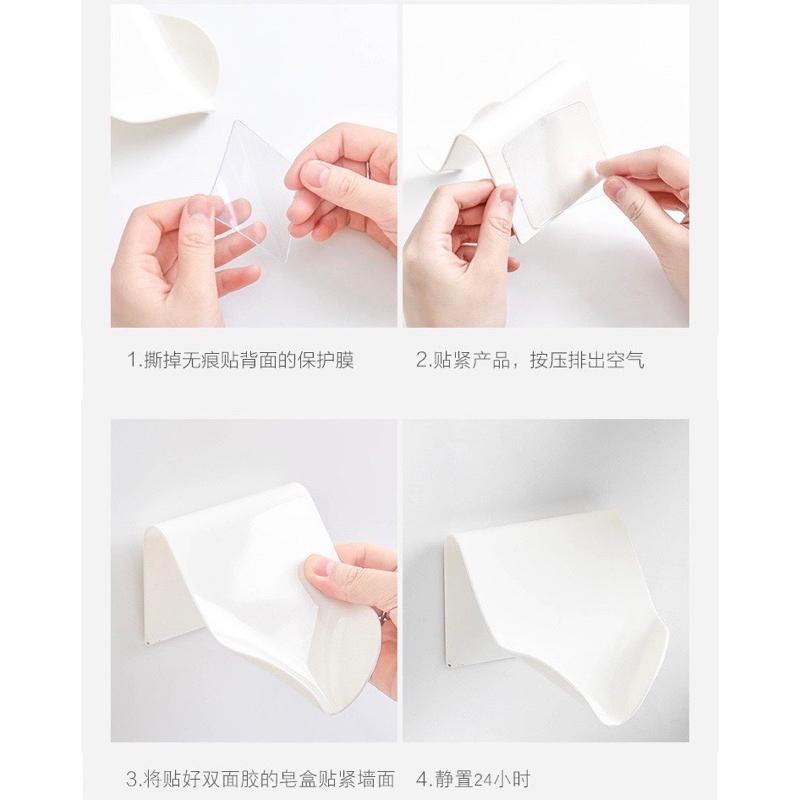 現貨 不留痕斜面香皂架 附無痕貼片 香皂架 肥皂架 斜面肥皂架 無痕肥皂架 無痕香皂架-細節圖4