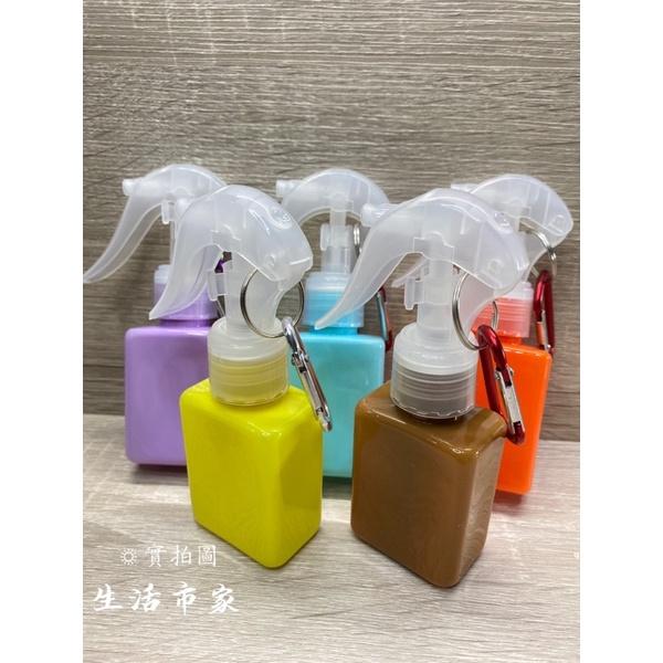 現貨 60ml 鎖扣噴瓶 彩色鎖扣噴瓶 方型噴瓶 可掛噴瓶 攜帶式噴瓶 酒精噴瓶 細霧噴瓶 酒精噴瓶 噴霧瓶 噴瓶-細節圖5