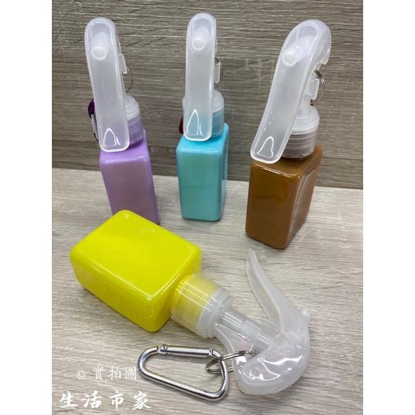 現貨 60ml 鎖扣噴瓶 彩色鎖扣噴瓶 方型噴瓶 可掛噴瓶 攜帶式噴瓶 酒精噴瓶 細霧噴瓶 酒精噴瓶 噴霧瓶 噴瓶-細節圖6