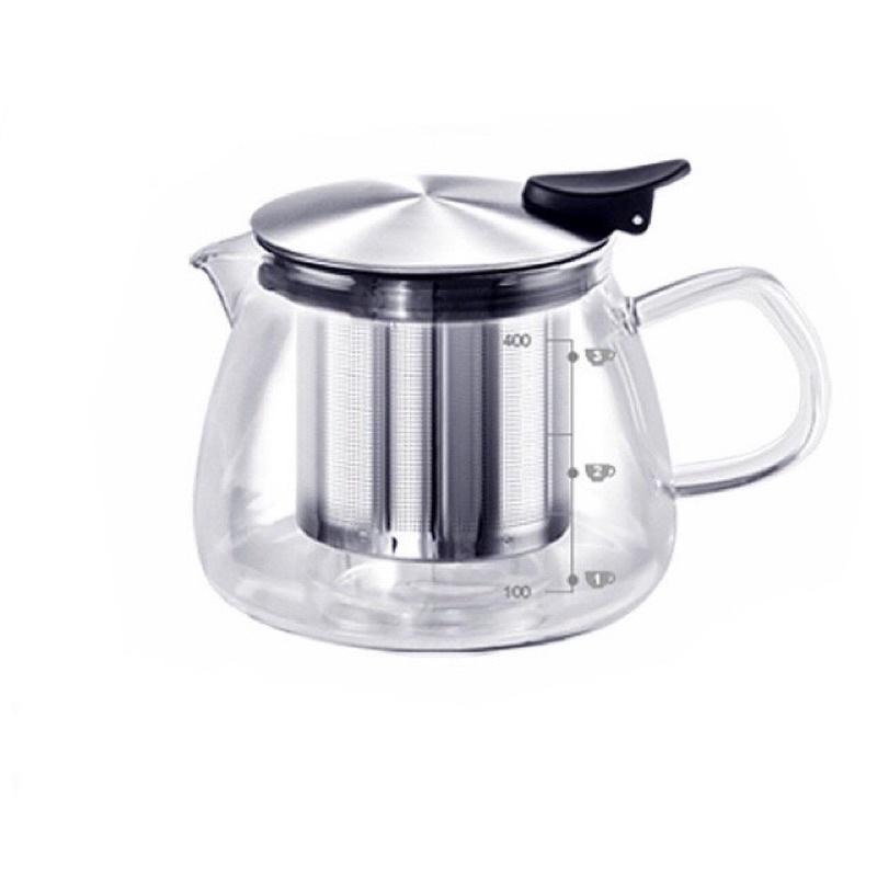 仙德曼 直火花茶壺 480ml 800ml 900ml 1500ml 泡茶壺 花茶壺 茶壺 玻璃壺 沖茶壺 沖泡壺-細節圖2