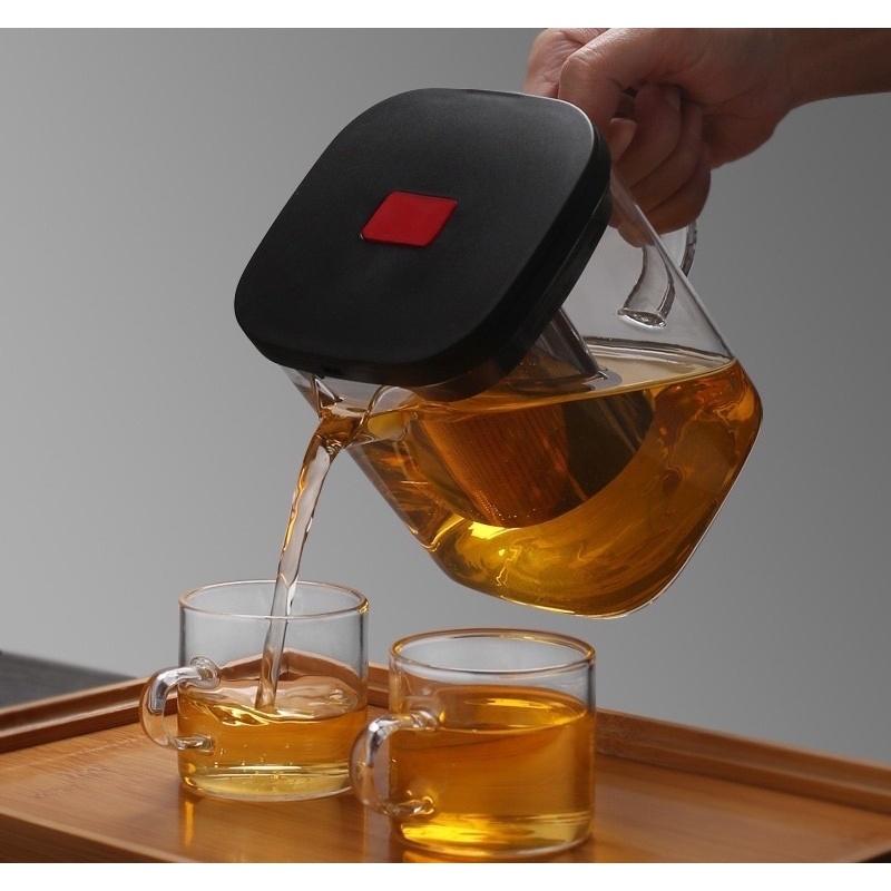 現貨 優得 俠客品茶壺 600ml 1000ml 泡茶壺 玻璃壺 沖泡壺 沖茶壺 茶花壺 茶壺 茶具 品茶壺-細節圖9