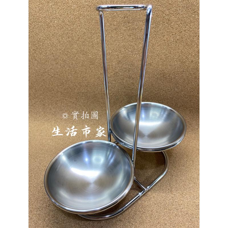 現貨 KIYODO 不鏽鋼雙格湯杓架 雙格湯杓架 勺子架 湯杓架 湯匙架 雙格湯匙架-細節圖3