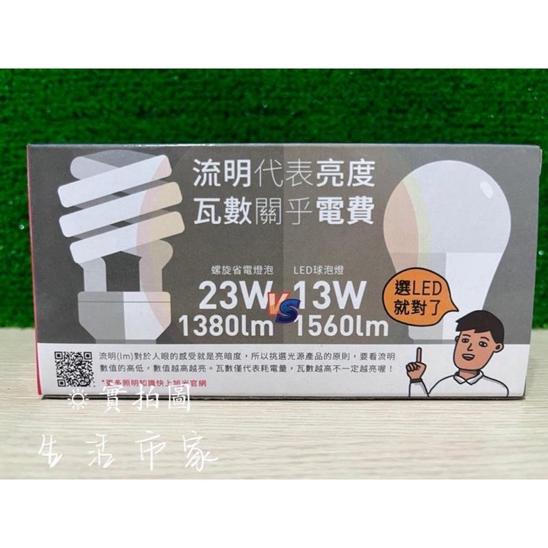 現貨 旭光 LED燈泡 8W 10W 13W 16W E27 省電燈泡 白光燈泡 球型燈泡 圓型燈泡 燈泡-細節圖3