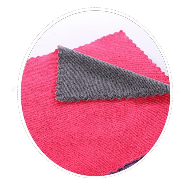 現貨 30cm / 42cm 花邊珊瑚絨抹布 擦拭布 吸水布 雙色抹布 抹布 家用抹布 廚房抹布-細節圖7