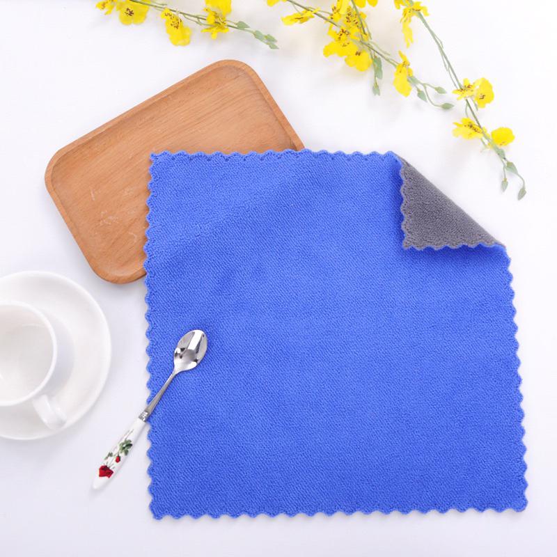 現貨 30cm / 42cm 花邊珊瑚絨抹布 擦拭布 吸水布 雙色抹布 抹布 家用抹布 廚房抹布-細節圖8