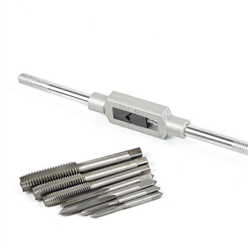 現貨 螺絲 攻牙組 8pcs M3-M12 公制 螺模組 攻牙器 內牙組 中碳鋼-細節圖5