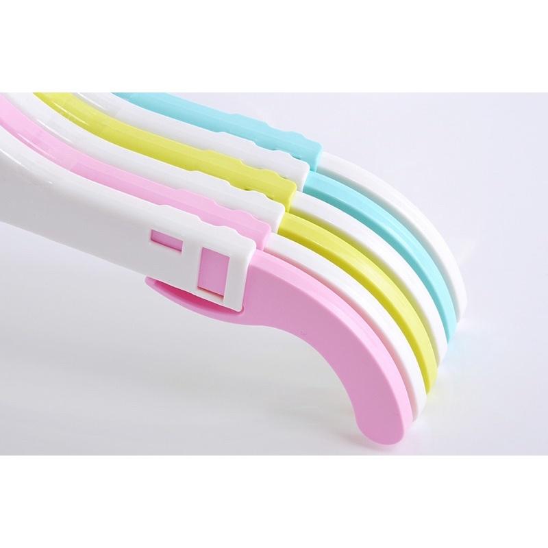 現貨 6入 彩色 嬰兒 兒童 伸縮款 衣架 可愛衣架 兒童衣架 伸縮衣架 兒童伸縮衣架 24x17cm-細節圖4