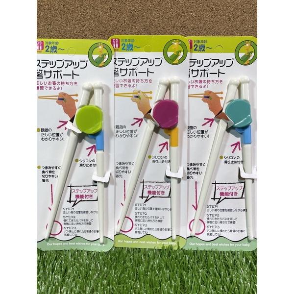 日本智能學習筷 寶寶餐具筷子 ABS材質 學習筷 訓練筷 練習筷 智能學習 筷頭扁平 有助矯正寫字姿勢-細節圖2