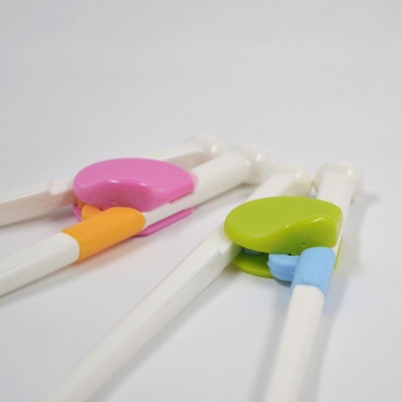 日本智能學習筷 寶寶餐具筷子 ABS材質 學習筷 訓練筷 練習筷 智能學習 筷頭扁平 有助矯正寫字姿勢-細節圖9