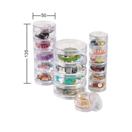 現貨 台灣製造 嚴選 聯府牌 連續盒 4cm 5cm 7cm 9cm 小物收納 文具 飾品 手工藝收納-細節圖3