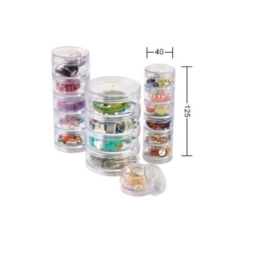 現貨 台灣製造 嚴選 聯府牌 連續盒 4cm 5cm 7cm 9cm 小物收納 文具 飾品 手工藝收納-細節圖4