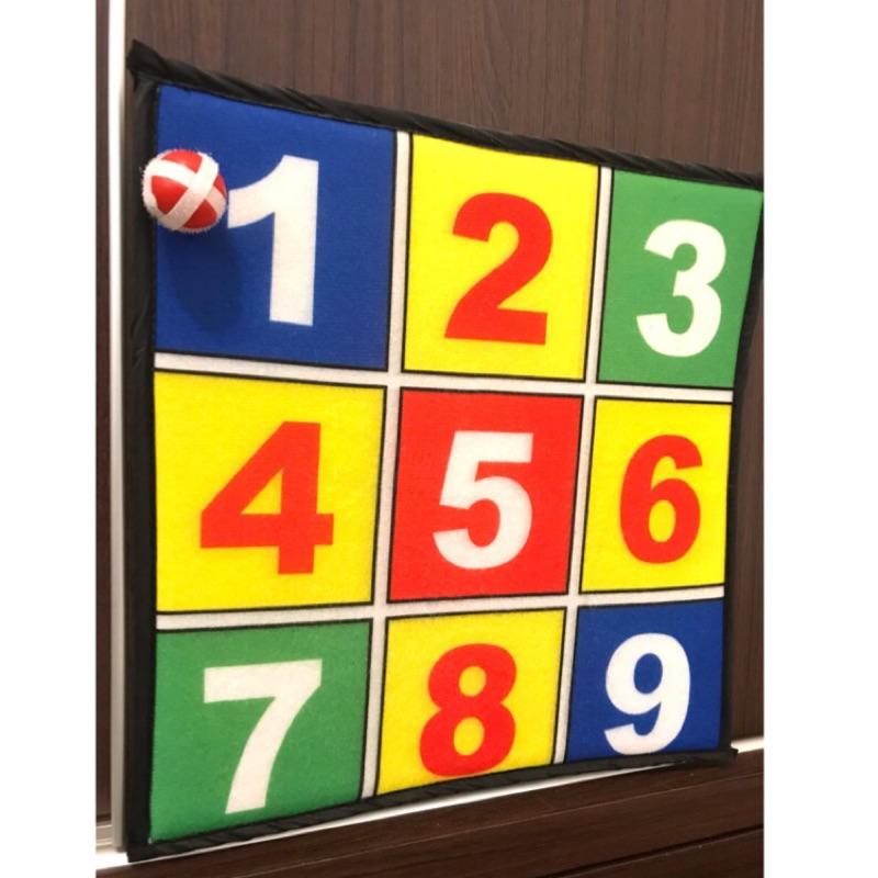 現貨 👼🏻九宮格 可掛式 魔鬼氈 安全標靶 黏球靶 運動 休閒 黏巴球 魔鬼氈-細節圖2