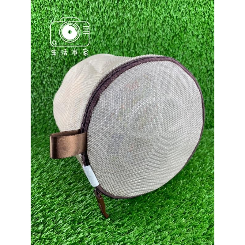 現貨👙台灣製造 咖啡雙層 內衣 洗衣袋 18x15cm 雙層洗衣袋 圓型 洗衣袋-細節圖2