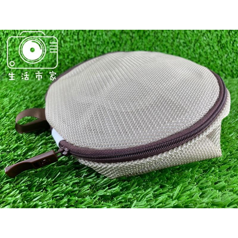 現貨👙台灣製造 咖啡雙層 內衣 洗衣袋 18x15cm 雙層洗衣袋 圓型 洗衣袋-細節圖4