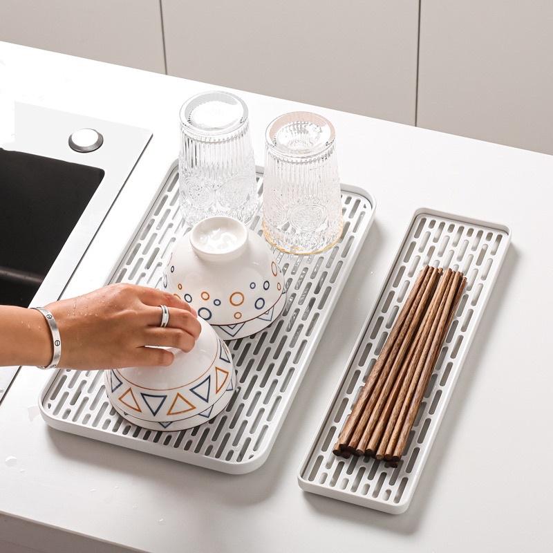 現貨 即淨瀝水盤 長型 小 中 大 加高 深型 瀝水盤 瀝杯架 瀝水架 瀝水托盤 瀝水架 水杯架 置物盤 碗盤架-細節圖7