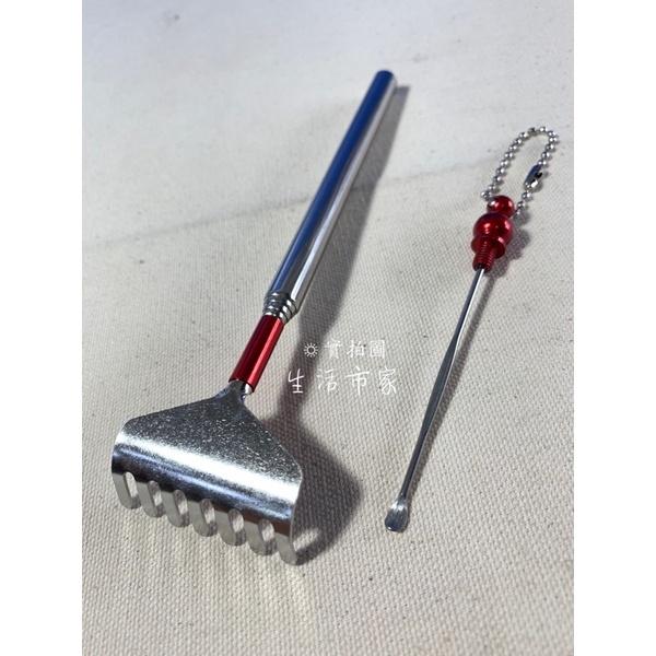 現貨 台灣製 七爪伸縮抓背器 附耳扒 不鏽鋼抓背器 抓癢耙 5節 伸縮不求人 抓背器 抓癢棒 伸縮抓癢棒 抓癢器 抓癢器-細節圖6