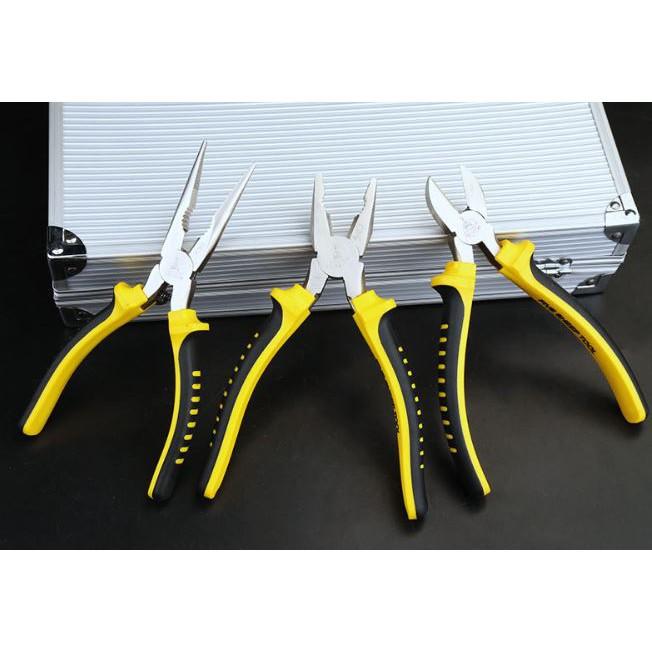 DIY 工具 6吋 虎柄 鋼絲鉗 尖嘴鉗 斜口鉗 老虎鉗 三款 機械 居家 水電 維修-細節圖2
