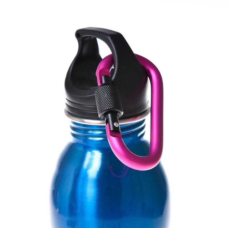 現貨 鋁合金 D型扣 鑰匙扣 水壺扣 鎖圈 鑰匙圈 登山扣 鎖扣 螺母鎖 酒精瓶扣 攜帶扣-細節圖3