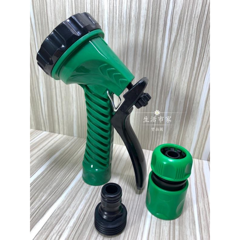 現貨 台灣製造 6段 噴水槍 附快速頭 噴水槍 撒水槍 噴水頭 灑水槍 灑水頭 水管接頭 多功能水槍-細節圖2