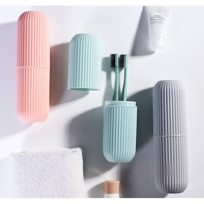 現貨 北歐 盥洗 牙刷收納 收納盒 漱口杯 牙刷盒 外出牙刷盒 露營 旅遊 盥洗收納盒-細節圖4