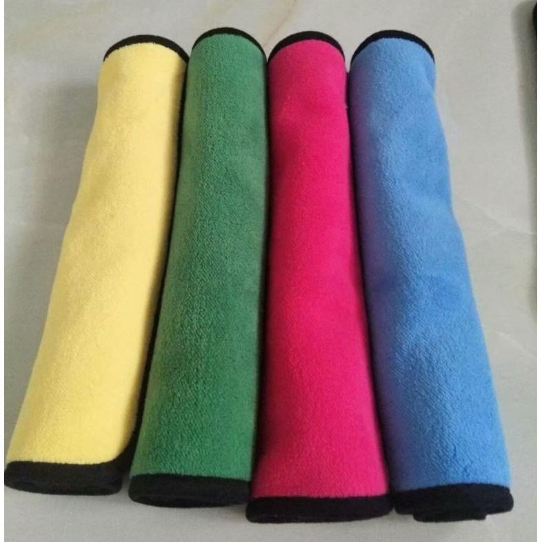 現貨 珊瑚绒 雙色抹布 方形 30x30 雙層抹布 方巾 強力吸水 抹布 擦拭布 厚抹布 抹布 清潔巾-細節圖4