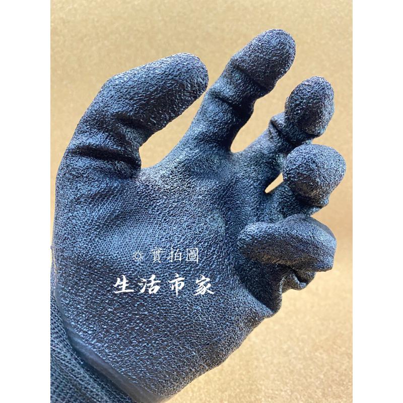 現貨 三花 花紋沾膠手套 13針 防滑手套 塑膠手套 工作手套 止滑手套 手套 沾膠手套-細節圖7