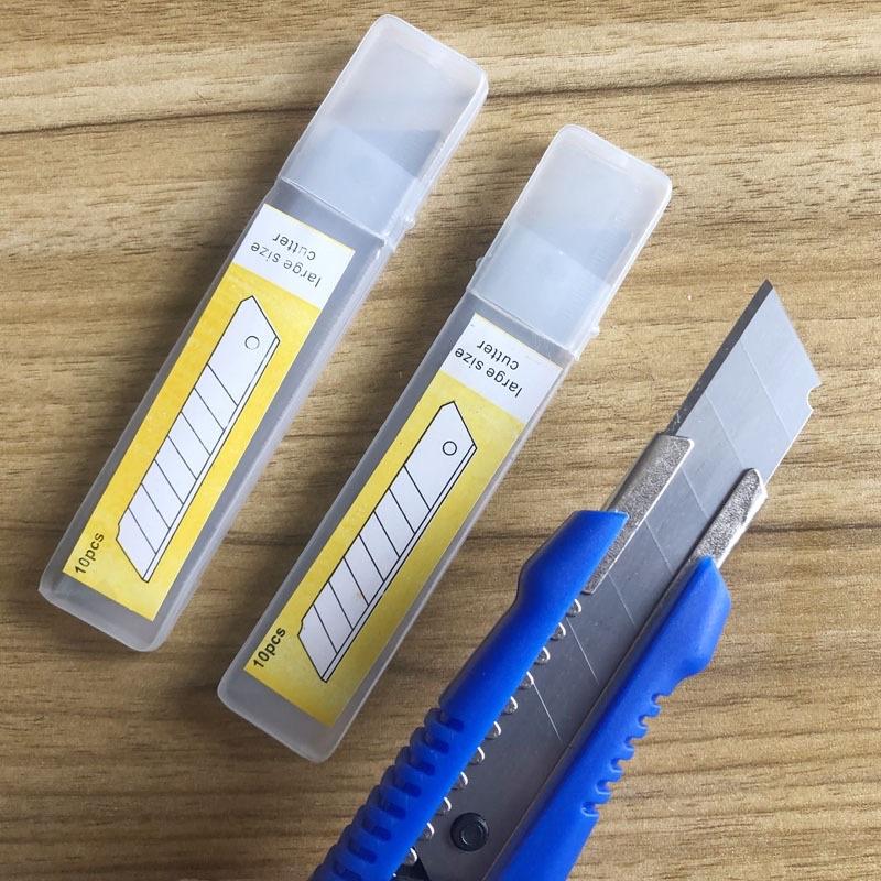 現貨 小 / 大 美工刀片 10片一盒 美工刀替換刀片 美工刀 小號美工刀片 大號美工刀片-細節圖4