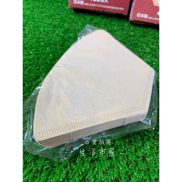 現貨 日本製 1-2人 2-4人 4-6人 金嘉美 扇形 咖啡濾紙 無漂白 扇形濾紙 錐形濾紙 咖啡過濾紙 濾紙 咖啡紙-細節圖5