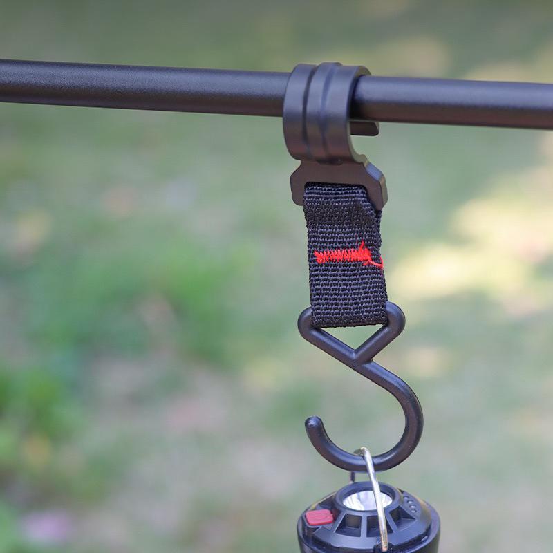 現貨 塑鋼扣環掛勾 2入 收納掛勾 置物掛勾 戶外露營置物掛勾 扣環掛勾 戶外用掛勾 露營用掛勾 多用途掛勾-細節圖3