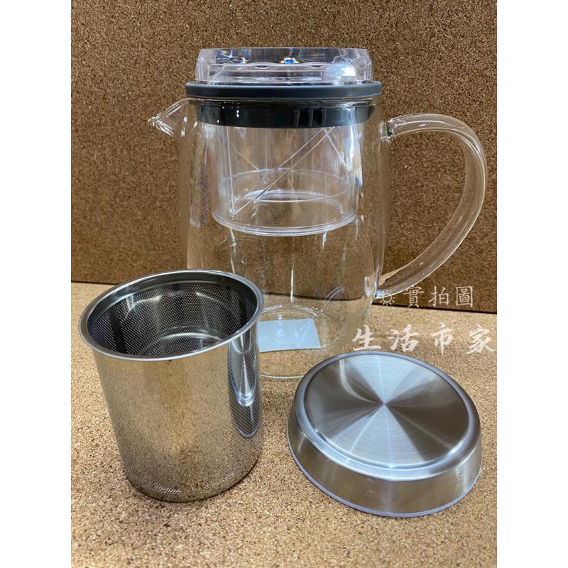 現貨 優得 600ml 鴻運泡茶壺 旋轉升降濾網 沖茶壺 泡茶壺 茶葉壺 濾茶壺 沖茶器 花茶壺 玻璃泡茶壺-細節圖5