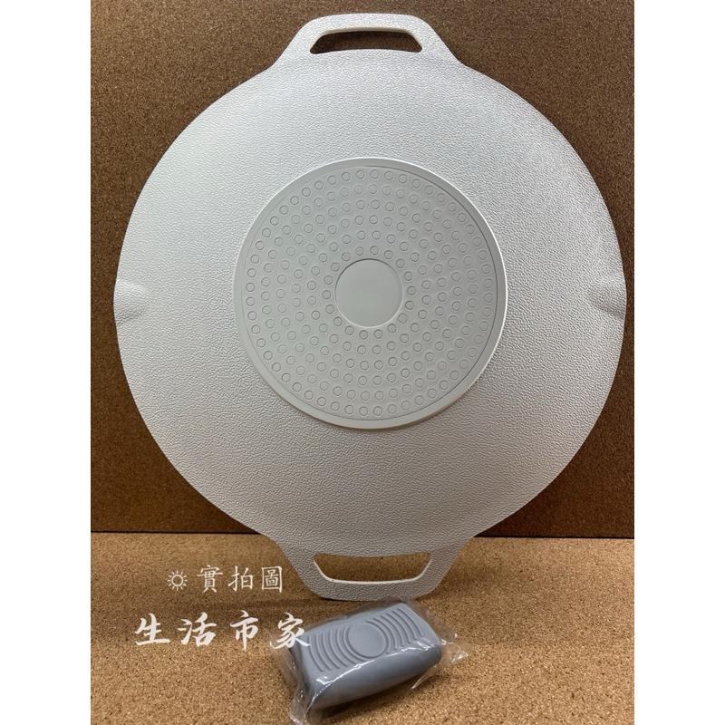 現貨 御膳坊 36cm 岩紋鑄造不沾燒烤盤 附矽膠耳套 燒烤盤 不沾烤盤 戶外野餐露營烤盤 燒烤神器 烤肉盤 煎盤-細節圖6