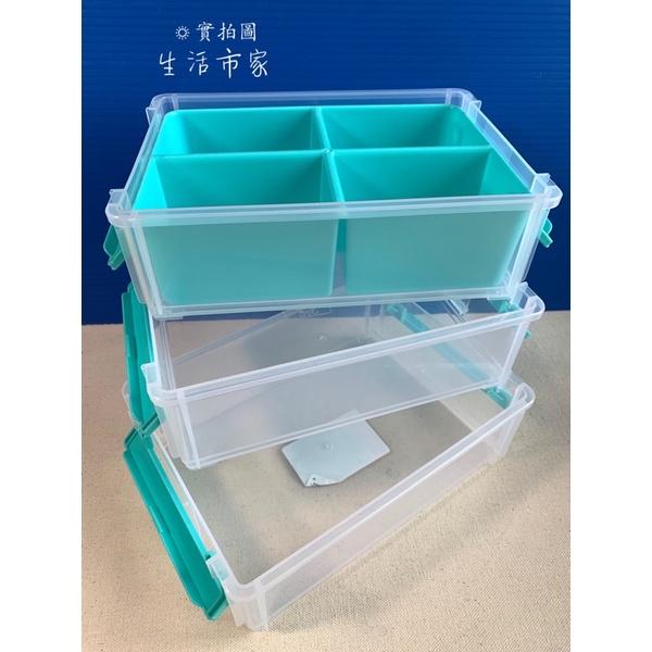 台灣製 聯府 7號 9號 高點手提連結盒 整理盒 工具箱 文具箱 透明箱 手提箱 收納盒 連結盒-細節圖3