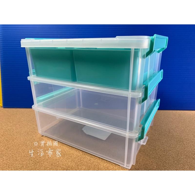台灣製 聯府 7號 9號 高點手提連結盒 整理盒 工具箱 文具箱 透明箱 手提箱 收納盒 連結盒-細節圖4