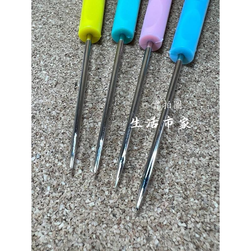 現貨 2入 塑柄針鉆 裁縫錐子 錐子針 裁縫錐 木柄錐 銅錐 塑膠柄錐 刺錐 圓錐 針鉆 鑽子 縫衣工具 服裝輔助工具-細節圖7