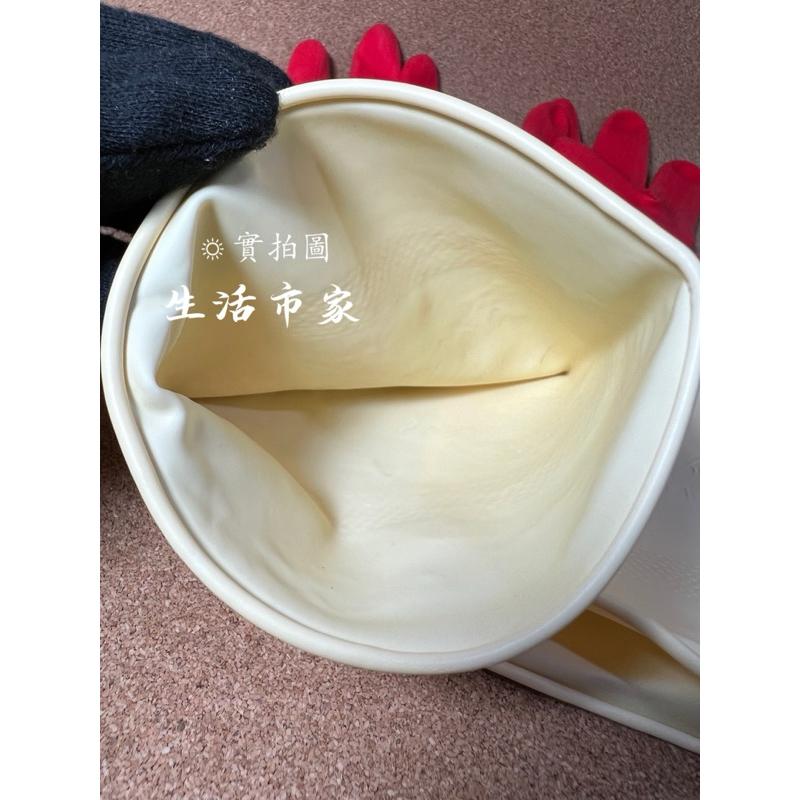 現貨 7 /7.5 /8 /8.5 康乃馨手套 雙色家用手套 洗碗手套 廚房手套 橡膠手套 雙色手套 家用手套 清潔手套-細節圖8