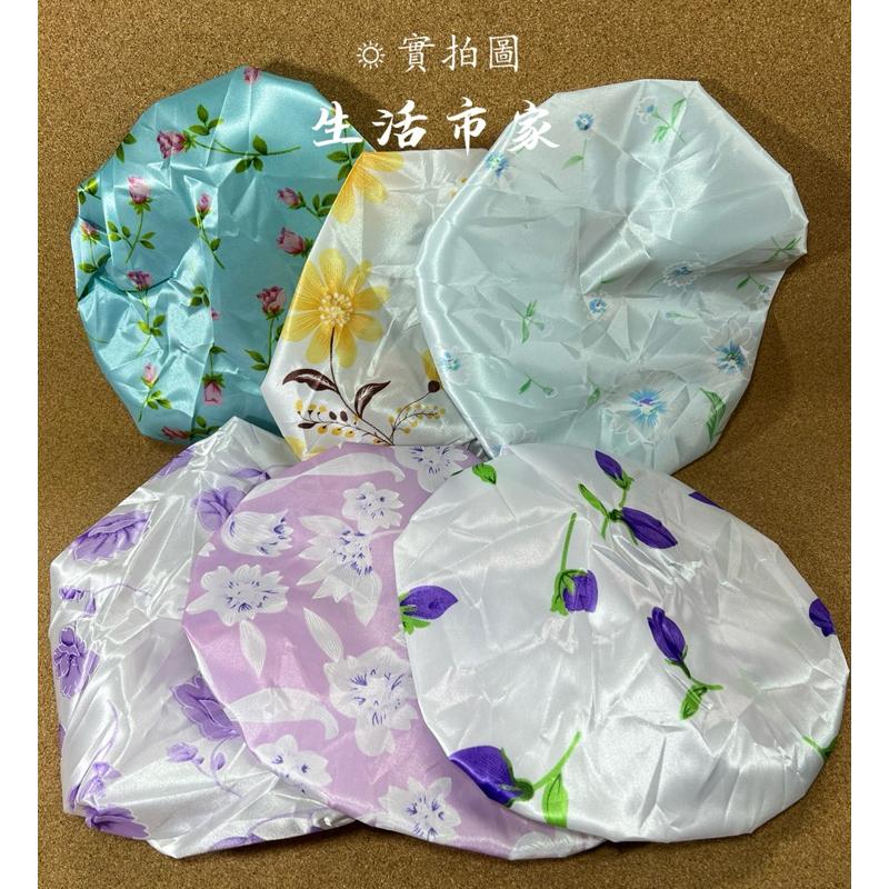 現貨 台灣製 鬆緊浴帽 特大浴帽 浴帽 彩色防水浴帽 防水帽 防潑水浴帽 沐浴帽 洗頭帽 洗澡帽 泡澡浴帽 防雨布材質-細節圖2