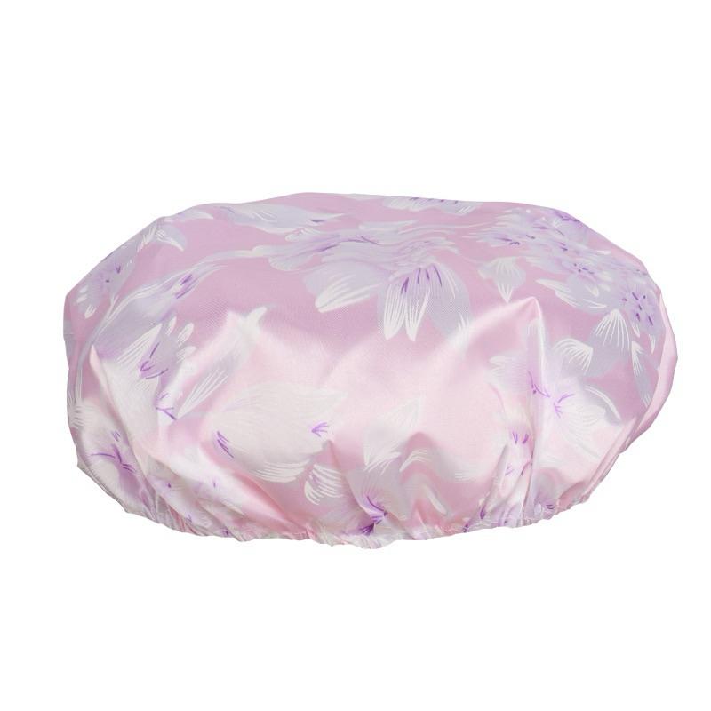 現貨 台灣製 鬆緊浴帽 特大浴帽 浴帽 彩色防水浴帽 防水帽 防潑水浴帽 沐浴帽 洗頭帽 洗澡帽 泡澡浴帽 防雨布材質-細節圖5