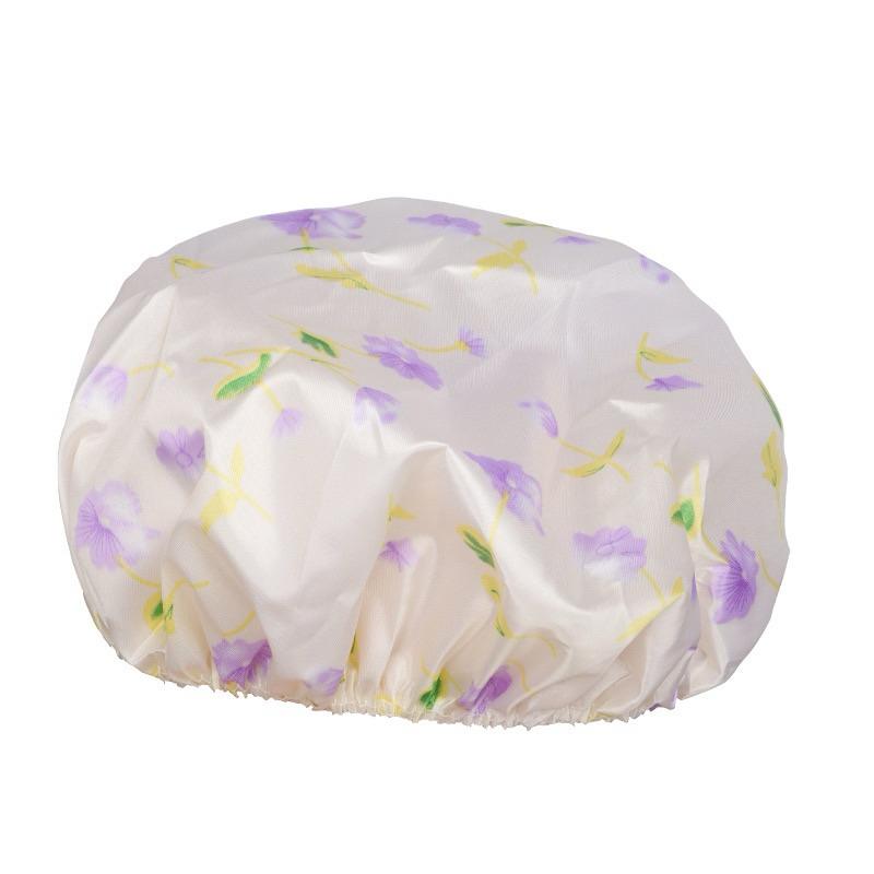 現貨 台灣製 鬆緊浴帽 特大浴帽 浴帽 彩色防水浴帽 防水帽 防潑水浴帽 沐浴帽 洗頭帽 洗澡帽 泡澡浴帽 防雨布材質-細節圖6