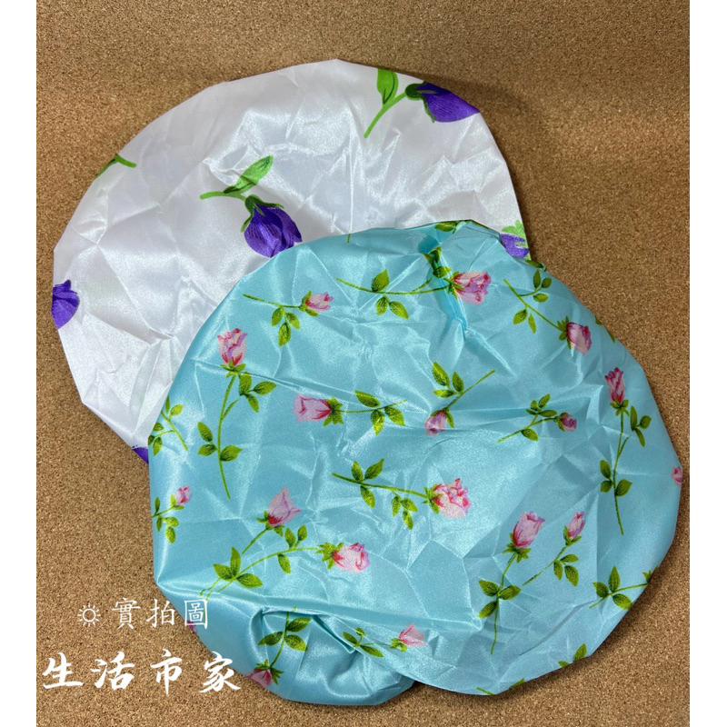 現貨 台灣製 鬆緊浴帽 特大浴帽 浴帽 彩色防水浴帽 防水帽 防潑水浴帽 沐浴帽 洗頭帽 洗澡帽 泡澡浴帽 防雨布材質-細節圖9