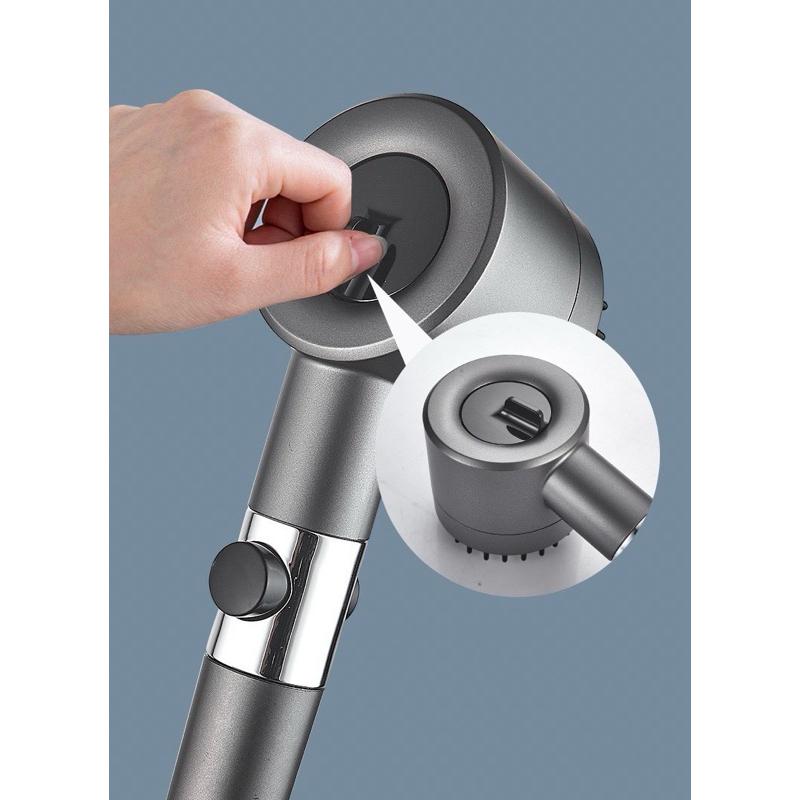 現貨 3段式 強勁增壓過濾蓮蓬頭 一鍵止水 按摩增壓蓮蓬頭 沐浴美膚除氯噴頭 噴霧出水蓮蓬頭 不鏽鋼面板 洗頭搓澡神器-細節圖2