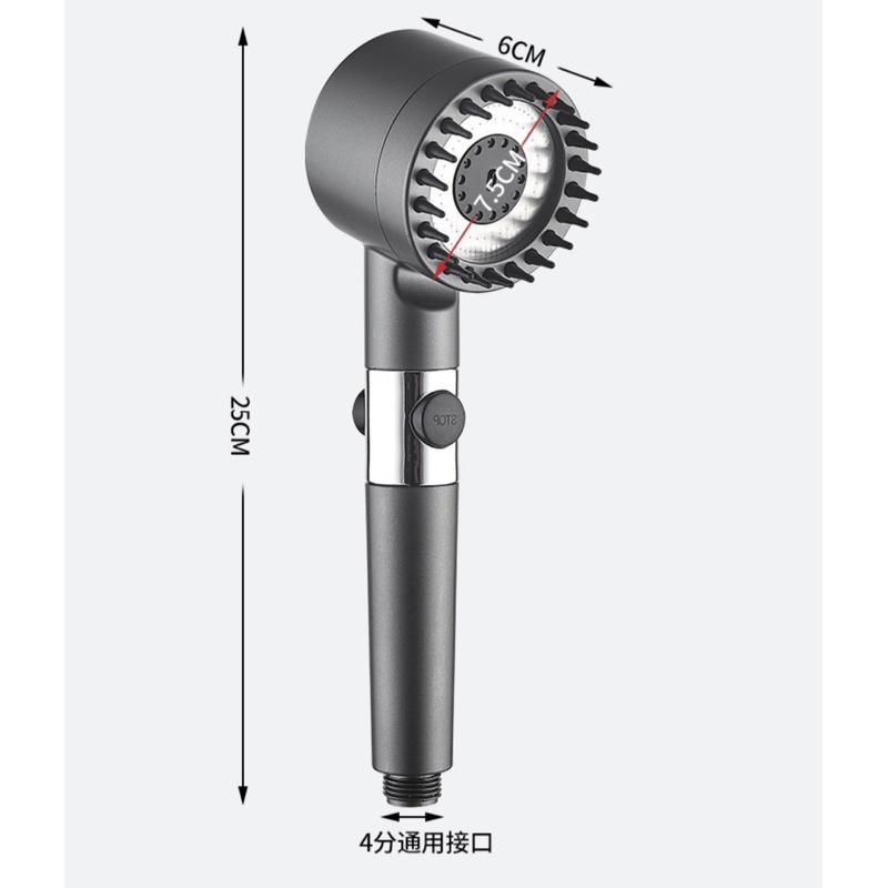 現貨 3段式 強勁增壓過濾蓮蓬頭 一鍵止水 按摩增壓蓮蓬頭 沐浴美膚除氯噴頭 噴霧出水蓮蓬頭 不鏽鋼面板 洗頭搓澡神器-細節圖5