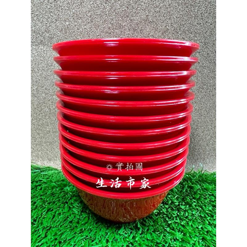 現貨 台灣製 12入 厚小湯碗 拜拜用碗 小紅碗 小湯碗 餐具 紅碗 餐廳用碗 祭拜碗 侍廟用碗 敬神碗 供佛碗-細節圖5